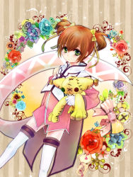 1girl anise_tatlin anise_tatlin_(cosplay) bad_id bad_pixiv_id brown_hair coat cosplay doll floral_background flower gloves green_eyes highres rita_mordio rose short_hair short_twintails solo tales_of_(series) tales_of_the_abyss tales_of_vesperia thighhighs tokunaga_(tales) twintails urihara84 white_thighhighs rating:Sensitive score:4 user:danbooru