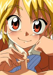 00s 1boy 1girl age_difference animated animated_gif blazer blonde_hair blush bow bowtie brother_and_sister cirima close-up erection foreskin futari_wa_precure handjob head_rest hetero incest jacket looking_at_viewer misumi_nagisa misumi_ryouta penis pov precure red_eyes school_uniform short_hair shota siblings small_penis smile uncensored volvox rating:Explicit score:498 user:huzzaman