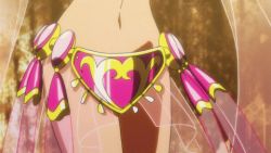  10s 1girl :d amy_(suisei_no_gargantia) animated animated_gif blue_eyes blush breasts brown_hair dancing female_focus happy hip_focus jewelry lots_of_jewelry lowres navel necklace open_mouth short_hair smile solo suisei_no_gargantia  rating:Questionable score:92 user:evildeadted