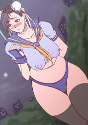 blush breasts capcom chun-li curvy large_breasts nipples panties papepox2 street_fighter thick_thighs thighs underwear rating:Explicit score:33 user:Furio