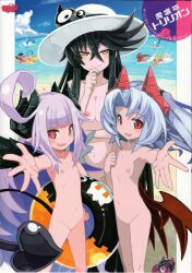  6+girls absurdres ashmedia black_hair breasts bright_pupils cleft_of_venus demon_girl demon_horns demon_tail elma_(makai_shin_trillion) faust_(makai_shin_trillion) feathered_wings fegor female_focus flat_chest grey_hair highres horns huge_filesize innertube levia loli makai_shin_trillion mammon_(makai_shin_trillion) medium_breasts multiple_girls nanameda_kei nipples non-web_source nude nude_filter outdoors perpell pink_hair pussy pussy_peek red_eyes ruche scan small_breasts swim_ring tail third-party_edit white_pupils wings yellow_eyes zzz  rating:Explicit score:45 user:steaming909