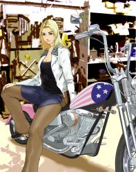  absurdres blonde_hair blue_eyes chopper dead_or_alive highres tecmo tina_armstrong  rating:Sensitive score:6 user:Shawn84