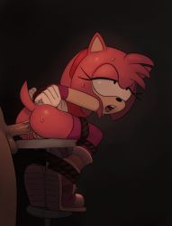  1boy 1girl amy_rose anal animal_ears arms_behind_back ass bdsm bondage bound cleft_of_venus eyelashes fridge_(artist) furry half-closed_eyes hetero highres open_mouth penis pussy rope sex shoes solo_focus sonic_(series) sonic_boom_(series) source_request sweat tail teeth testicles thighhighs upper_teeth_only  rating:Explicit score:139 user:Domestic_Importer