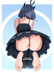  1girl ass back black_clover feet highres horns panties rezodwel secre_swallowtail tagme underwear  rating:Questionable score:192 user:Ultimate52