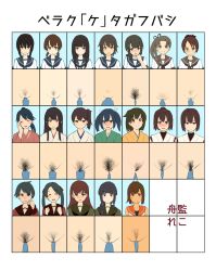 10s 6+girls akagi_(kancolle) artist_request ayanami_(kancolle) blunt_bangs blush chart comparison creator_connection female_pubic_hair fubuki_(kancolle) hatsuyuki_(kancolle) highres hime_cut hiryuu_(kancolle) houshou_(kancolle) hyuuga_(kancolle) i-401_(kancolle) ise_(kancolle) isonami_(kancolle) kaga_(kancolle) kantai_collection kitakami_(kancolle) mikuma_(kancolle) miyuki_(kancolle) mogami_(kancolle) multiple_girls ooi_(kancolle) pubic_hair pussy pussy_chart pussy_comparison shikinami_(kancolle) shirayuki_(kancolle) souryuu_(kancolle) uncensored rating:Explicit score:107 user:danbooru
