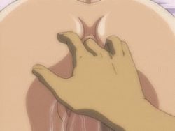  1girl anal anal_fingering animated animated_gif anus ass breasts fingering large_breasts lowres nipples pussy uncensored waver  rating:Explicit score:53 user:IdevilI