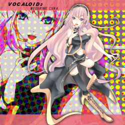  boots headset long_hair megurine_luka pink_hair tagme thighhighs vocaloid  rating:Questionable score:2 user:drnums