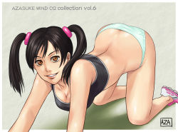 all_fours azasuke highres ling_xiaoyu tekken twintails rating:Explicit score:16 user:Anonymous