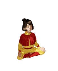  1girl diathorn highres jinora_(the_legend_of_korra) meditating meditation tagme 