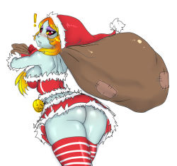 ass bag blue_skin blush christmas looking_back midna nintendo orange_hair pointy_ears santa_costume striped striped_legwear the_legend_of_zelda thighhighs twili_midna the_legend_of_zelda:_twilight_princess rating:Questionable score:62 user:twilight_jester