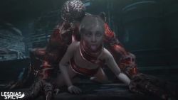  3d ahegao animated bdsm bent_over capcom collar doggystyle interspecies lesdias licker_(resident_evil) loli nude resident_evil resident_evil_2 resident_evil_2_(remake) sex sex_from_behind sherry_birkin slave video 