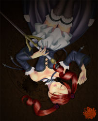 1girl amy_sorel bare_shoulders detached_sleeves dress drill_hair fishnet_thighhighs fishnets flower gothic_lolita lolita_fashion red_hair rose short_twintails solo soul_calibur soulcalibur soulcalibur_iii sword thighhighs twintails weapon xuexue_yue_hua rating:Questionable score:14 user:danbooru