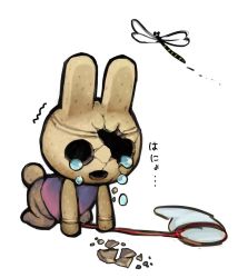 artist_request bug rabbit coco_(animal_crossing) crack animal_crossing dragonfly injury bug net nintendo sad tears rating:Sensitive score:11 user:Xalrun