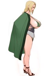  1girl bikini black_footwear blonde_hair breasts facial_mark female_pubic_hair forehead_jewel forehead_mark green_bikini huge_breasts jnsdh large_breasts long_hair naruto naruto_(series) pubic_hair solo swimsuit tagme thick_thighs thighs tsunade_(naruto) white_background  rating:Questionable score:36 user:Anon-sama4