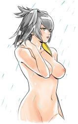 10s 1girl arm_at_side bad_id bad_pixiv_id black_hair blonde_hair breasts collarbone commentary_request cropped_torso eyes_visible_through_hair groin hand_up kemono_friends kumacco lips long_hair looking_afar low_ponytail medium_breasts multicolored_hair navel nipples nude orange_hair parted_lips shoebill_(kemono_friends) showering side_ponytail silver_hair simple_background solo stomach upper_body water wet white_background yellow_eyes rating:Questionable score:6 user:danbooru