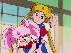  1990s_(style) 2girls age_difference animated animated_gif ass bishoujo_senshi_sailor_moon blush chibi_usa clothes_lift female_focus loli long_hair mother_and_daughter multiple_girls onee-loli pain red_ass retro_artstyle school_uniform skirt skirt_lift spanked spanking third-party_edit tsukino_usagi twintails yuri  rating:Questionable score:151 user:Dante-dvm