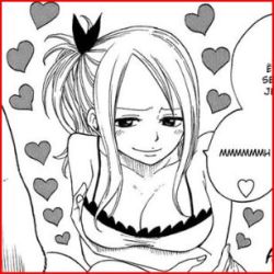 00s 1girl border fairy_tail french_text greyscale heart lowres lucy_heartfilia mashima_hiro monochrome red_border scanlation solo rating:Questionable score:16 user:danbooru