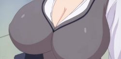 1girl animated animated_gif bouncing_breasts breasts cleavage hibiki_nanase huge_breasts solo tenioha!_onna_no_ko_datte_honto_ha_ecchi_da_yo?  rating:Questionable score:64 user:Sakuruki