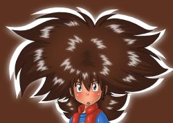  alternate_hairstyle big_hair blush brown_hair digimon kudou_taiki long_hair tagme  rating:Sensitive score:2 user:nanokun84