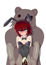  1girl animal_ears annie_(league_of_legends) blush breasts cat_ears clothed_sex cum cum_in_pussy green_eyes held_up highres leotard pantyhose pedobear penetration_through_clothes playboy_bunny rape red_hair restrained reverse_suspended_congress rnerhlrl sex sex_from_behind short_hair small_breasts tears through_clothes  rating:Explicit score:54 user:forceyfuntime