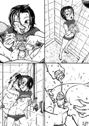  00s 1boy 1girl against_glass anus ass ass_grab bad_id bad_tumblr_id barefoot bikini bikini_pull bottle breasts clothes_pull comic couple cum cum_in_mouth ejaculation eyeshield_21 feet footjob grabbing_own_ass greyscale hetero imminent_anal imminent_penetration kobayakawa_sena lotion_bottle lube mixed-sex_bathing monochrome navel nipples noise_tanker penis pov pussy shared_bathing short_hair showering silent_comic small_breasts soles spread_ass swimsuit taki_suzuna tankini toes uncensored wet  rating:Explicit score:100 user:danbooru