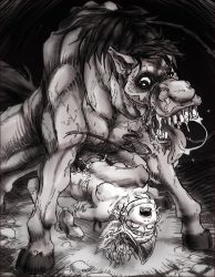 ahegao berserk bestiality breasts cum cum_in_pussy deep_penetration farnese forced fucked_silly horse huge_penis insertion large_insertion nipples open_mouth penis rape sex sparrow_(artist) stomach_bulge vaginal rating:Explicit score:33 user:Kanashiikage