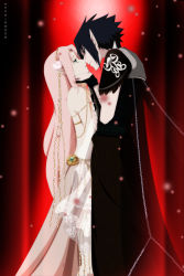  annria2002 couple haruno_sakura highres naruto naruto_(series) uchiha_sasuke  rating:Sensitive score:31 user:dsgr
