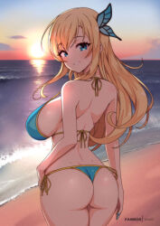  1girl bikini boku_wa_tomodachi_ga_sukunai breasts kashiwazaki_sena large_breasts side-tie_bikini_bottom swimsuit virus-g 