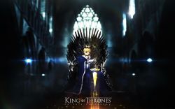  1girl a_song_of_ice_and_fire artoria_pendragon_(all) artoria_pendragon_(fate) fate/stay_night fate_(series) game_of_thrones saber_(fate) tagme throne  rating:Sensitive score:2 user:maxxxspider