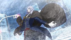  1boy cape city game_cg gloves highres ice melty_blood melty_blood:_type_lumina official_art traffic_light tsukihime type-moon vampire vlov_arkhangel white_hair  rating:General score:1 user:CoomGang69