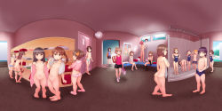  360_panorama 6+girls :&lt; absurdres abubu ass backpack bag barefoot bent_over black_hair blue_panties blurry blush breasts brown_hair ceiling cleft_of_venus closed_mouth clothes_pull clothes_writing depth_of_field door doorway dressing dressing_room feet full_body glasses green_panties hair_ornament hair_scrunchie hairclip hand_fan highres holding indoors loli looking_at_viewer looking_down multiple_girls navel nipples nude one-piece_swimsuit one-piece_swimsuit_pull one-piece_tan open_mouth original panorama panties panty_pull parted_lips peeking penis pink_panties ponytail pool poster_(medium) poster_(object) profile pulling_own_clothes pussy randoseru school_swimsuit scrunchie shirt shirt_pull shoes shorts_tan shower_(place) skirt small_breasts socks standing striped_clothes striped_panties striped_shirt swimsuit tan tanline testicles topless towel twintails uncensored underwear underwear_only undressing unworn_shoes walking washing water wet wet_hair white_panties window  rating:Explicit score:254 user:Domestic_Importer