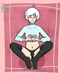  crop_top heart heart_hands nxltart solo tagme thighhighs trap  rating:Questionable score:4 user:Nxlt