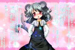1girl animal_ears confession female_focus highres koha mouse_ears mouse_tail nazrin pov solo tail touhou translation_request rating:Sensitive score:1 user:danbooru