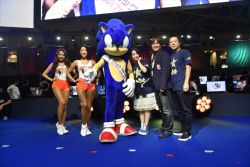 Rule 34 | 3girls, breasts, cleavage, collaboration, furry, hooters, looking at viewer, multiple girls, sega, short hair, skirt, smile, sonic the hedgehog, sonic forces, sonic (series)