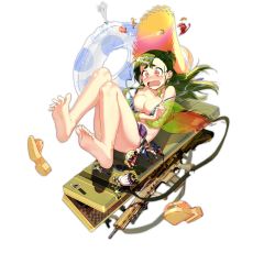 Rule 34 | 1girl, alternate costume, ar-10, assault rifle, bare legs, barefoot, battle rifle, bikini, bikini top only, blush, breast hold, breasts, bullet hole, case, cleavage, collarbone, crying, crying with eyes open, cz75 (girls&#039; frontline), earrings, embarrassed, feet, fish earrings, floral print, frilled bikini, frilled bikini top, frills, full body, g28 (girls&#039; frontline), g28 (tropical storm) (girls&#039; frontline), girls&#039; frontline, green hair, green jacket, gun, h&amp;k hk416, h&amp;k hk417, hat, hat ribbon, heckler &amp; koch, hk416 (girls&#039; frontline), innertube, jacket, jewelry, large breasts, long hair, mole, mole on breast, official alternate costume, official art, one side up, orange eyes, ribbon, rifle, sandals, see-through, see-through jacket, sticker, straw hat, sun hat, swim ring, swimsuit, tearing up, tears, transparent background, transparent jacket, untied bikini, unworn sandals, ushi (newrein), vertical forward grip, wardrobe malfunction, wavy mouth, weapon, weapon case, white ribbon
