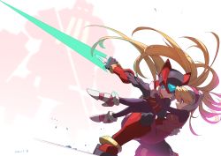 Rule 34 | 1boy, 1girl, absurdres, action, android, armor, attack, battle, blonde hair, carrying, ciel (mega man), energy blade, energy sword, energy weapon, fighting, fighting stance, glowing, glowing eyes, helmet, highres, holding, holding sword, holding weapon, mega man (series), mega man zero (series), mega man zero 1, princess carry, slashing, sword, tanziya (codlxcold), unsheathed, weapon, zero(z) (mega man), zero (mega man)
