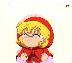 Rule 34 | 1990s (style), akazukin chacha, chacha, closed mouth, closed eyes, hood
