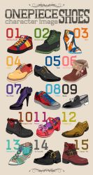 Rule 34 | boots, converse, dress shoes, fashion, highres, one piece, sandals, shoes, simple background, sneakers, wedge heels
