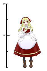 Rule 34 | bad id, bad pixiv id, blonde hair, dress, full body, height chart, jewelry, kimura isato, long hair, necklace, pixiv fantasia, pixiv fantasia 5, red eyes, smile, solo, transparent background