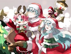 Rule 34 | + +, 1boy, 2girls, antlers, aqua eyes, aqua hair, bell, bow, brother and sister, brown gloves, candle, cape, carrying, christmas tree, closed eyes, closed mouth, dress, eirika (fire emblem), eirika (winter) (fire emblem), ephraim (fire emblem), ephraim (winter) (fire emblem), fae (fire emblem), fae (winter) (fire emblem), fire emblem, fire emblem: the binding blade, fire emblem: the sacred stones, fire emblem heroes, fur trim, gloves, green eyes, hat, horns, long hair, long sleeves, multiple girls, nintendo, nonomori (anst nono), official alternate costume, open mouth, pointy ears, pom pom (clothes), purple hair, red hat, reindeer antlers, santa costume, santa hat, short hair, siblings, star (symbol)