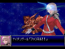 Rule 34 | 1girl, belt, braid, char&#039;s counterattack, crossover, fake screenshot, fate/grand order, fate (series), florence nightingale (fate), gloves, gundam, heads-up display, letterboxed, lowres, mecha, name connection, newtype flash, nightingale, nightingale (gundam), pun, robot, solo, srw battle screen, star (symbol), super robot wars