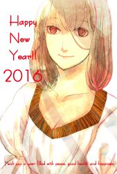 Rule 34 | 1girl, brown eyes, brown hair, english text, engrish text, happy new year, highres, long hair, nengajou, new year, original, ranguage, solo, takamura ryou (memento021), typo