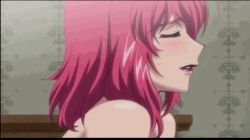 Rule 34 | 10s, 1girl, animated, animated gif, character request, closed eyes, face, kyuuketsuki, lipstick, lowres, makeup, moaning, pink hair, valkyria