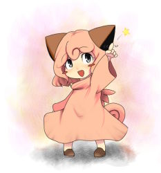 Rule 34 | 1girl, animal ears, clefairy, creatures (company), game freak, gen 1 pokemon, loggy, moemon, nintendo, personification, pink hair, pokemon, short hair, simple background, solo, tail, white background