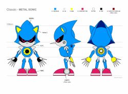 Rule 34 | character profile, character sheet, highres, metal sonic, multiple views, official art, sega, sonic (series), turnaround