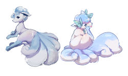 Rule 34 | absurdres, aloan vulpix, androgynous, artist request, blue eyes, creatures (company), furry, game freak, gender request, highres, nintendo, pokemon, simple background, white background
