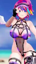 Rule 34 | 3d, animated, ass, audible music, bouncing breasts, breasts, dancing, indie virtual youtuber, large breasts, nail polish, sound, tagme, techy cutie, video, virtual youtuber, vrchat