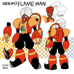 Rule 34 | 1boy, android, ariga hitoshi, arm cannon, armor, arrow (symbol), artist name, black eyes, black footwear, boots, character name, character sheet, checkered background, commentary request, english text, facial hair, flame man, forehead jewel, from behind, full body, gem, gradient background, green gemstone, grey background, helmet, highres, industrial pipe, joints, knee boots, looking ahead, looking at viewer, male focus, mega man (classic), mega man (series), mega man 6, mega man megamix, multiple views, mustache, no humans, no mouth, pointy footwear, portrait, red footwear, robot, robot joints, scanlines, shoe soles, simple background, standing, tank (container), three quarter view, turban, turnaround, weapon, white background, yellow background