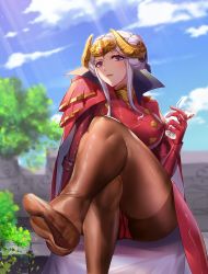 Rule 34 | 1girl, absurdres, alcohol, ass, blonde hair, blue eyes, breasts, brown pantyhose, cape, edelgard von hresvelg, fire emblem, fire emblem: three houses, gloves, hair ornament, highres, lee domino, long hair, looking at viewer, nintendo, no shoes, panties, panties under pantyhose, pantyhose, pantyshot, red cape, simple background, soles, solo, underwear, uniform, upskirt, wine