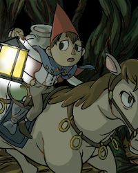 Rule 34 | 2boys, cawoli, fred the horse, frog (over the garden wall), gregory (over the garden wall), half-brothers, half-siblings, hat, multiple boys, over the garden wall, teapot, wirt (over the garden wall), worried
